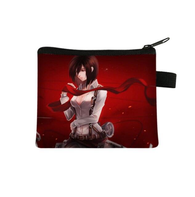 Porte Monnaie Attaque des Titans Mikasa Echarpe
